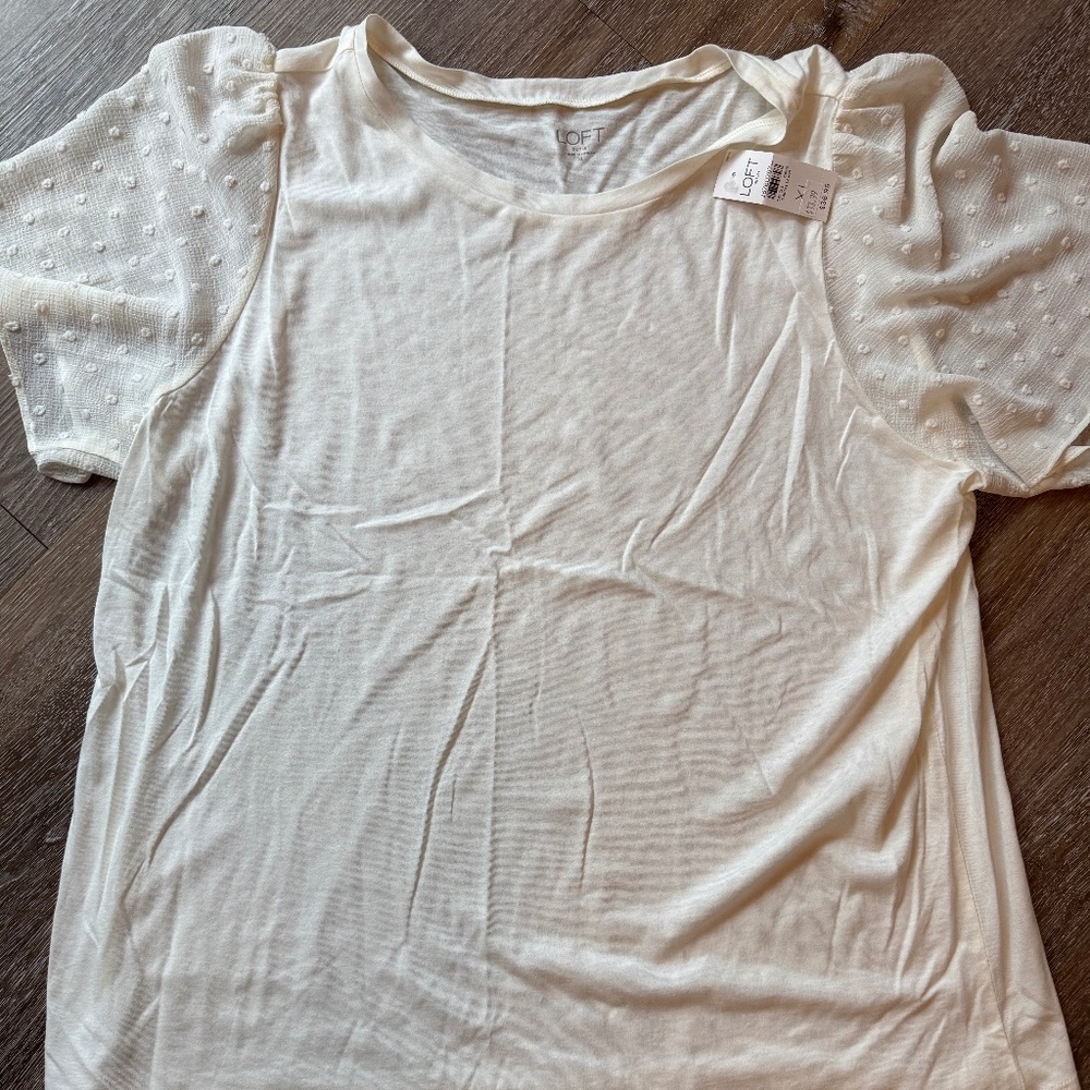 LOFT Women’s Mixed Media Top